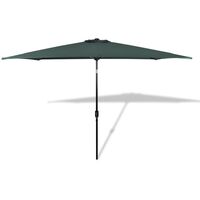 2m x 3m Rectangular Traditional Parasol by Freeport Park - Green