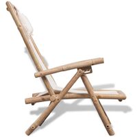 Filbert Reclining Deck Chair with Cushion by Bay Isle Home - White