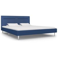 Rountree Upholstered Bed Frame by Ebern Designs - Blue