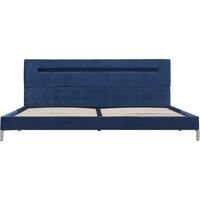 Rountree Upholstered Bed Frame by Ebern Designs - Blue