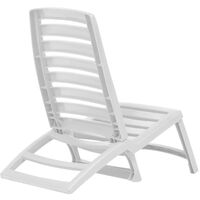 Otelia Reclining Beach Chair by Dakota Fields - White
