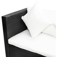 Bechtold 4 Seater Rattan Corner Sofa Set by Dakota Fields - Black