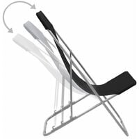 Boan Reclining Beach Chair by Dakota Fields - Black