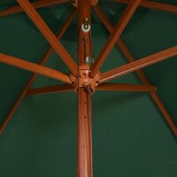 2m x 3m Rectangular Traditional Parasol by Freeport Park - Green