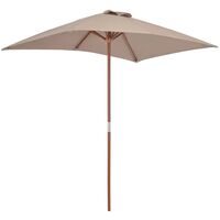 1.5m x 2m Rectangular Traditional Parasol by Freeport Park - Brown