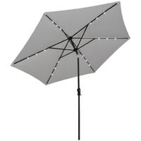 LED 3m Parasol with Lights by Freeport Park