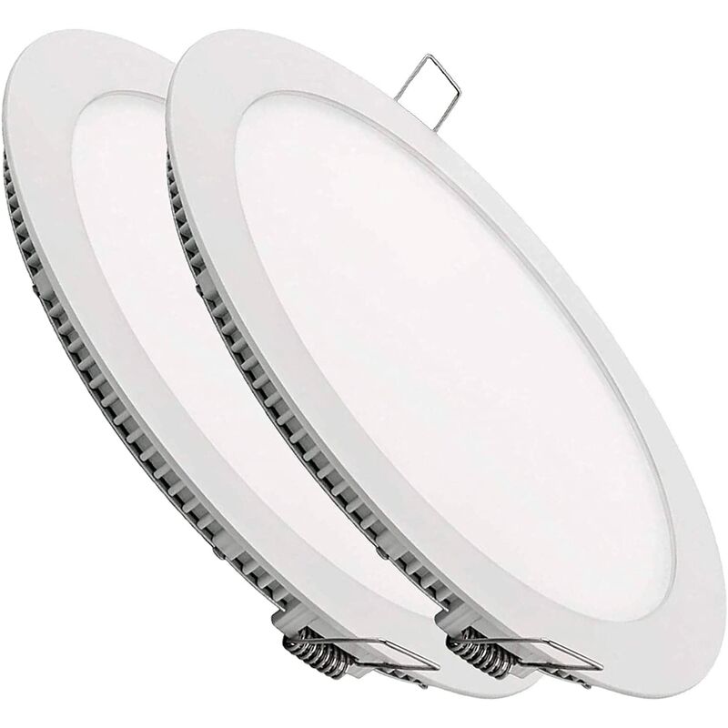 Downlight Led Extraplano 18w 4000 k juego 2 redondo iluminación ø 22.5 cm ancho 1 20.5 4000k 1500lm 230v