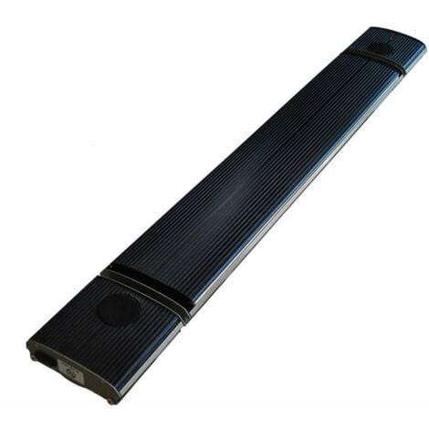 Calefactor de infrarrojos con Bluetooth cm 97x18,9x6,7 SINED 1000-SOUND - Negro