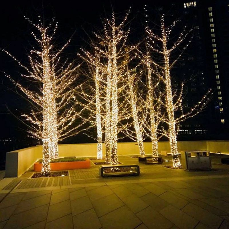 Guirlande Lumineuse Extérieur 300 LED 30M 8 Modes Scintillants Led Decorative Fairy Lights pour Interieur Sapin Noël Mariage Fête Festival 