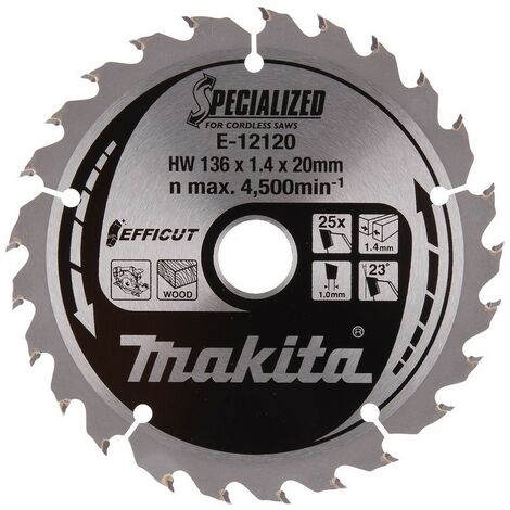 Makita Sägeblatt 190x20 Mm, 24 Zähne, Für Gehrungssägen – Kerf 2,2 Mm, Mit Vibrationsdämpfung