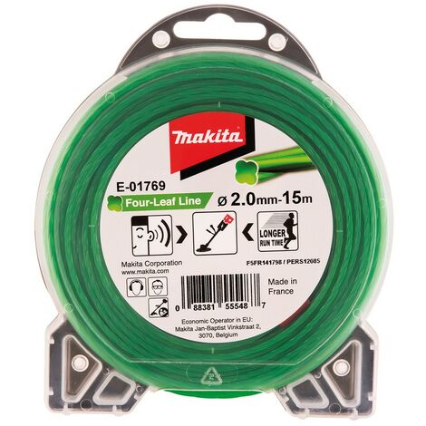 Nylonfaden Kleeblatt verdrillt MAKITA 2 mm x 15 m - E-01769