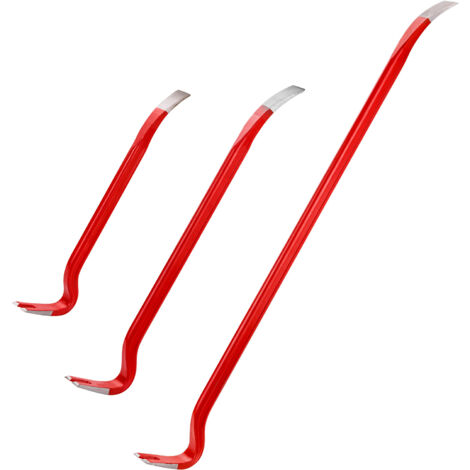 HM Müllner Nageleisen-Set 3 tlg 5N-3 Brecheisen Nagelzieher Länge 350 600 900 mm
