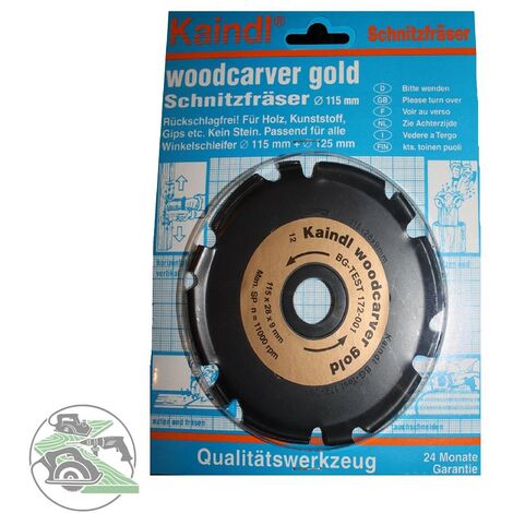 Kaindl woodcarver gold Schnitzfräser 115x28x9 mm 11030 Winkelschleifer 115+125mm