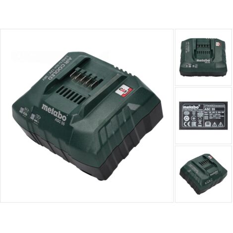 METABO Universal-Schnellladegerät ASC 55, 12-36 V, "AIR COOLED", EU (627044000)