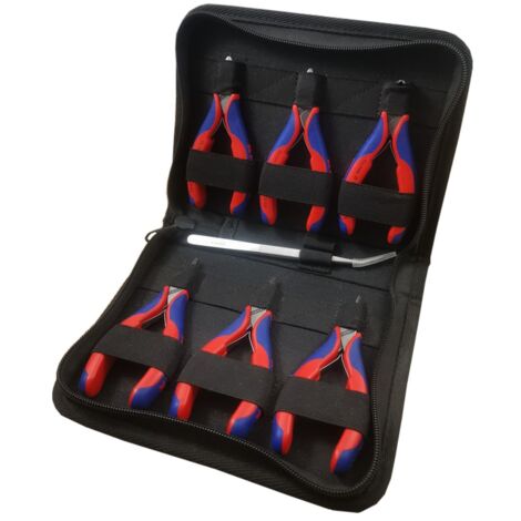Knipex Elektronikzangen-Set 6tlg Arbeiten an elektronischen Bauteilen 00 20 16 P