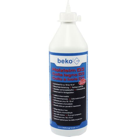 Beko Holzleim Holzkleber Weißleim Verleimung D3 26411000 weiß wasserfest 1000g