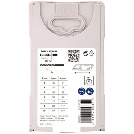 Bosch Holzbohrer-Set 7tlg. 3-10 mm X-ProLine 2607017034 Zentrierspitze (1/5)