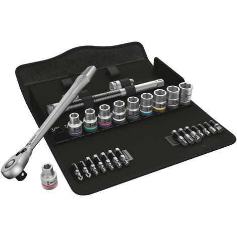 Wera 8100 SC 11 Zyklop Metal-Knarrensatz, 1/2"-Antrieb 28-teilig 05004081001