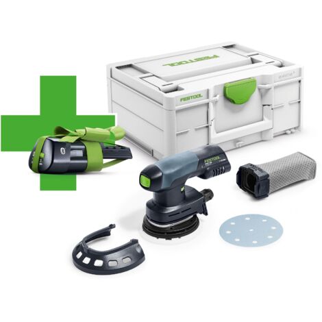 Festool ETSC 125-Basic-ERGO Akku Exzenterschleifer 18 V 125 mm Brushless ( 577030 ) + 1x Akku 3,0 Ah + Systainer - ohne Ladegerät