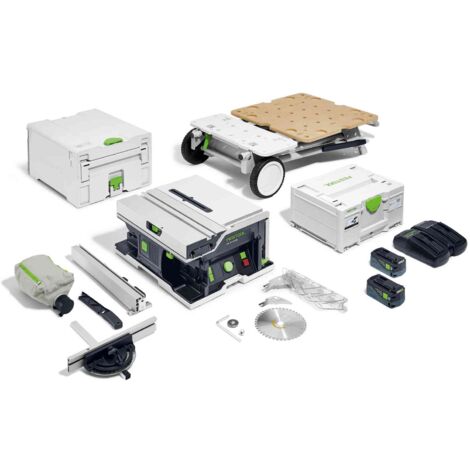 Festool Akku Tischkreissäge +Energie-Set +Untergestell CSC SYS 50 EBI-Set 577379 (1/10)