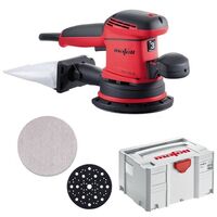 Mafell Exzenterschleifer EVA150 E3 T-MAX + Schleifgitter Abranet P80 35Stk 150mm