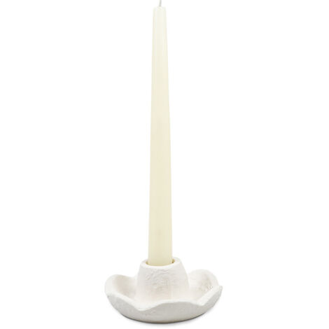 Bougeoir - Céramique blanche - ORO (1/2)