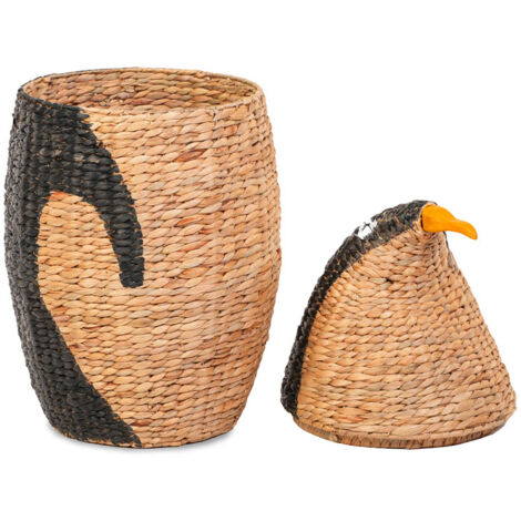 Panier a linge manchot jacinthe d'eau (1/5)