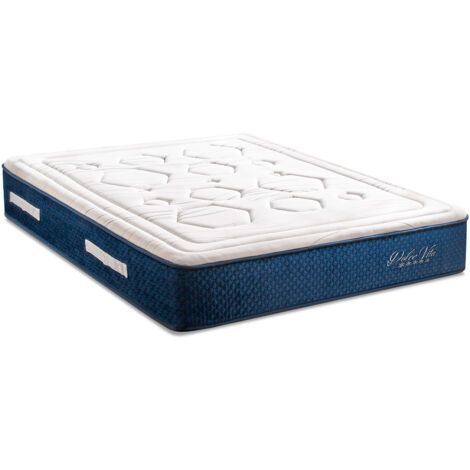 Matelas ressorts ensachés 180 x 200 cm – Épaisseur 28 cm – Ferme – Accueil mémoire de forme – Indépendance de couchage excellente – Maison Aubertin