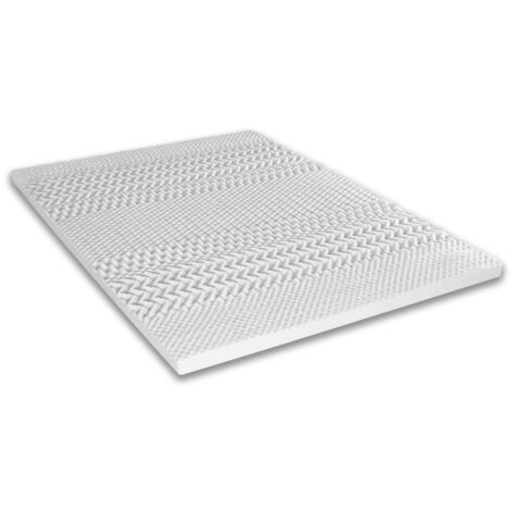 Surmatelas 6 cm Mémoire de forme 7 zones de confort 180x200 cm (1/3)