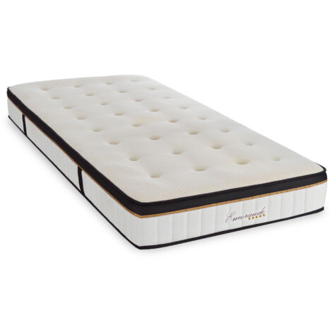 Matelas Emeraude Mousse Accueil Mémoire de Forme moelleux - 24 cm - 90 x 200 cm (1/5)