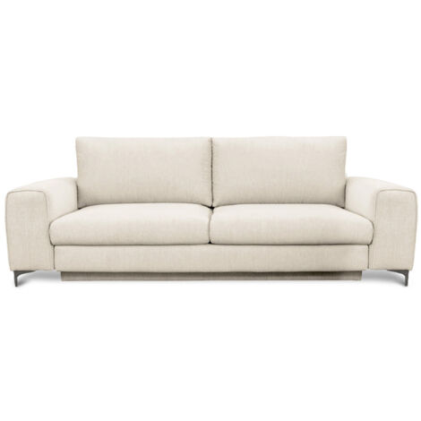 Canapé Tissu Droit Beige Fiesole - 3 Places (1/5)