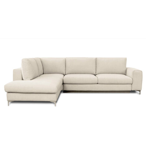 Canapé Tissu Angle Gauche Beige Fiesole 4 Places (1/4)