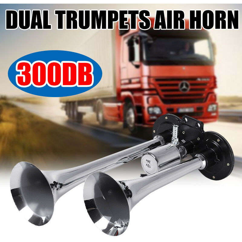 Doppeltrompete 30 W flache Basis Super lautes Lufthorn Verzinktes