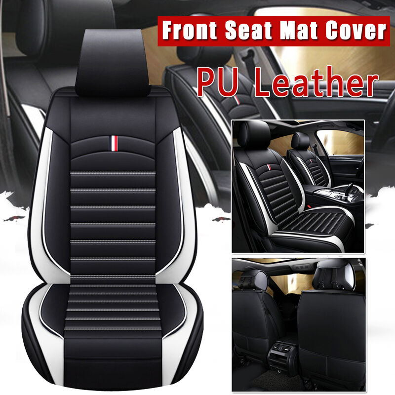 Universal-Autositzmatte, atmungsaktiv, PU-Leder, 4 Farben (weiß