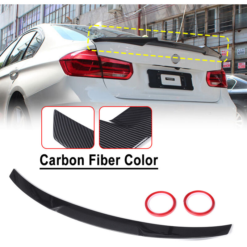 Car Styling ABS Rear Trunk Wing Spoiler Decoration For BMW F30 F80 M3 Model  Sedan 4 Door 2014-2019 Spoiler For Bmw LAVENTE