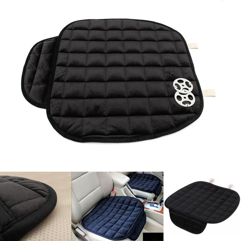 1pc Universal Plush Thickened Driver & Passenger Car Seat Cushion