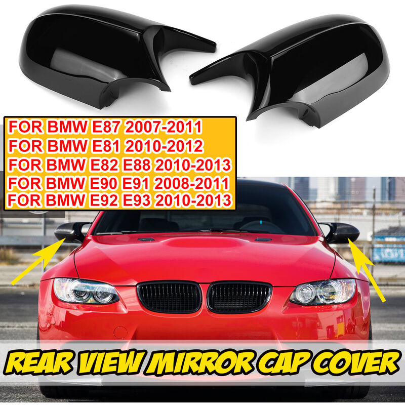 M3 Style Side Mirror Cover Caps For BMW E90 E92 E93 LCI Gloss