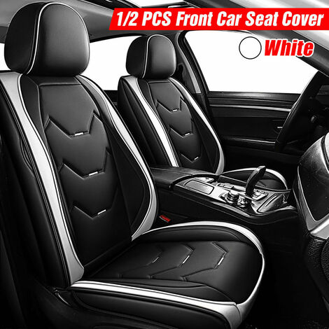 Universal Deluxe B& Blue PU Leather Interior Car Seat Cover