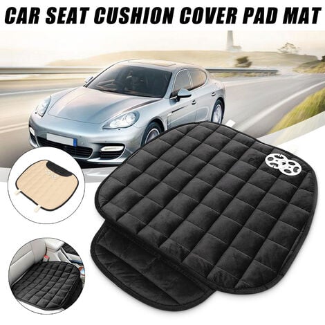 1pc Universal Plush Thickened Driver & Passenger Car Seat Cushion