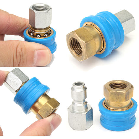 Details about   Pressure Washer Jet Wash Quick Release Mini 11.6mm x 1/4M Coupling 