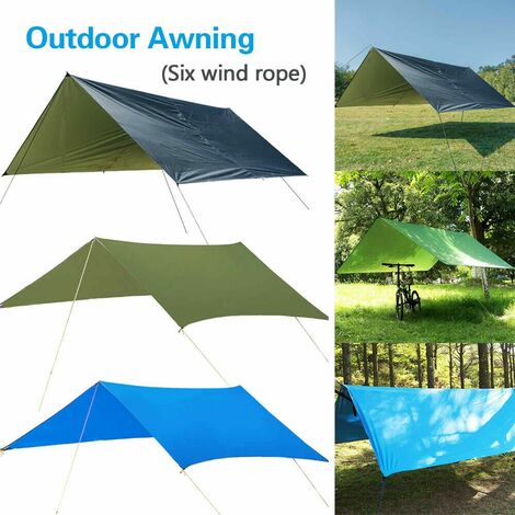 2.7M Waterproof Rain Fly Tent For Canopy Hammock Outdoor Camping Tarp SunShelter 