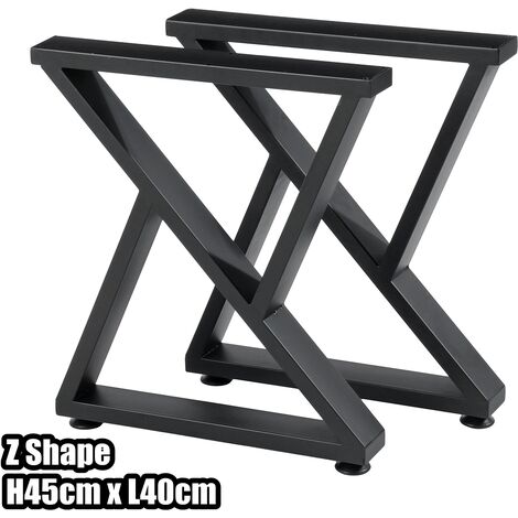 2x Industrial Steel Table Leg Metal