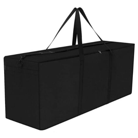 420D Oxford Cloth Waterproof Double Zipper Outdoor Cushion Storage Bag 125x40x55cm