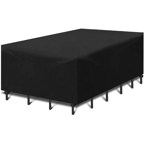 Furniture Cover Table Sofa Outdoor Garden Patio Black 125x63x74cm