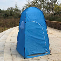 Portable Up Changing Tent Toilet Shower Camping Room Camp Outdoor Shower Bag (Blue, Shower Tent)