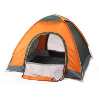 2-3 people Beach Camping Festival Fishing Garden Kids Tent Sun Shelter 3 colors (orange)