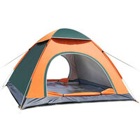 2-3 people Beach Camping Festival Fishing Garden Kids Tent Sun Shelter 3 colors (orange)