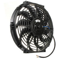 Pair 12Inch Universal Slim Fan Push Pull Electric Radiator Cooling 12V Mount Kit