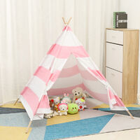 Play Tent Teepee Kids Play House Indoor Sleeping pink