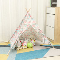 Play Tent Teepee Kids Play House Indoor Sleeping multicolor